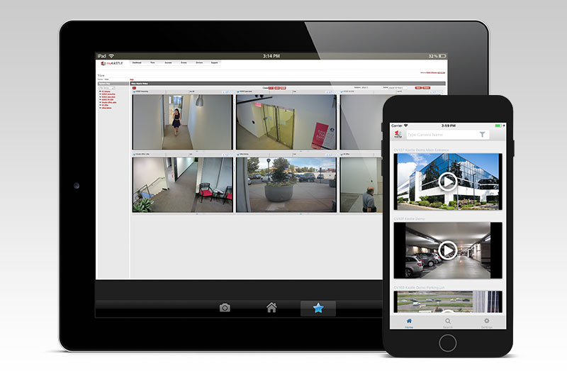 A security video system on mobile devices